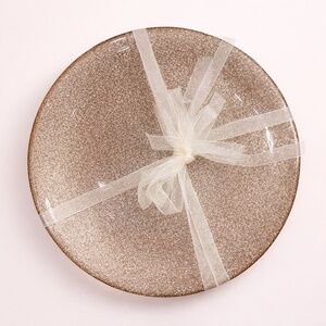 NWT‎ TikTok Viral Gold Glitter Sparkle Plate Set